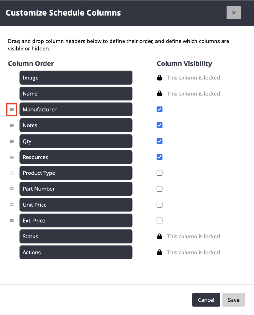 Project Builder Column Management | LEX Knowledge Base - Agent